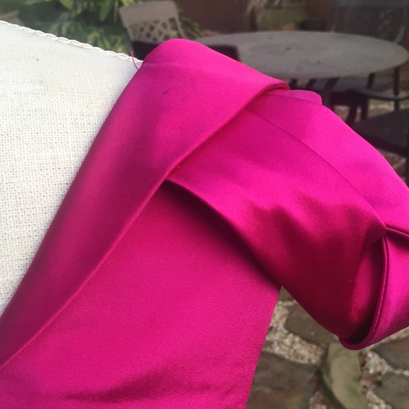 Badgley Mischka Pink Silk Cocktail Dress NWT Sz 4 - Picture 8 of 8